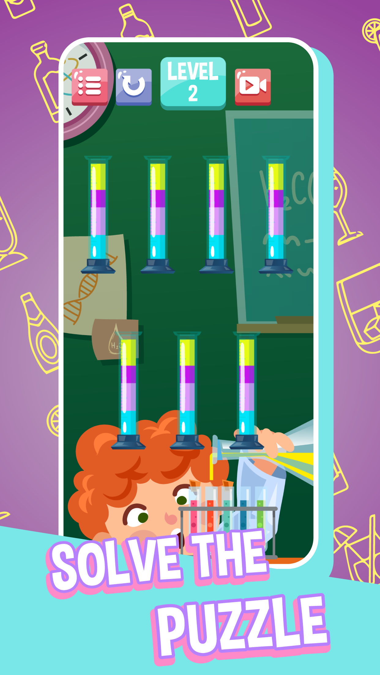 Happy Vials Color Sort Puzzle